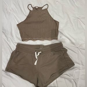 Olive green sleep set